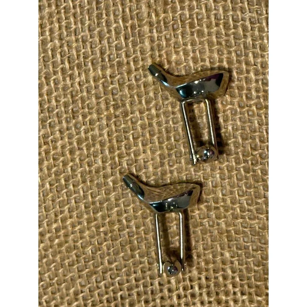 Vintage Hickok Silvertone Golf Club Head Cufflinks Golfer Formal Wedding